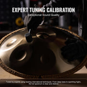 Handpan Drum 22 in 9 Notes D Minor Steel Hand Drum with Mallets for Adult V952-SDG22INCH9YDCVIEZV0