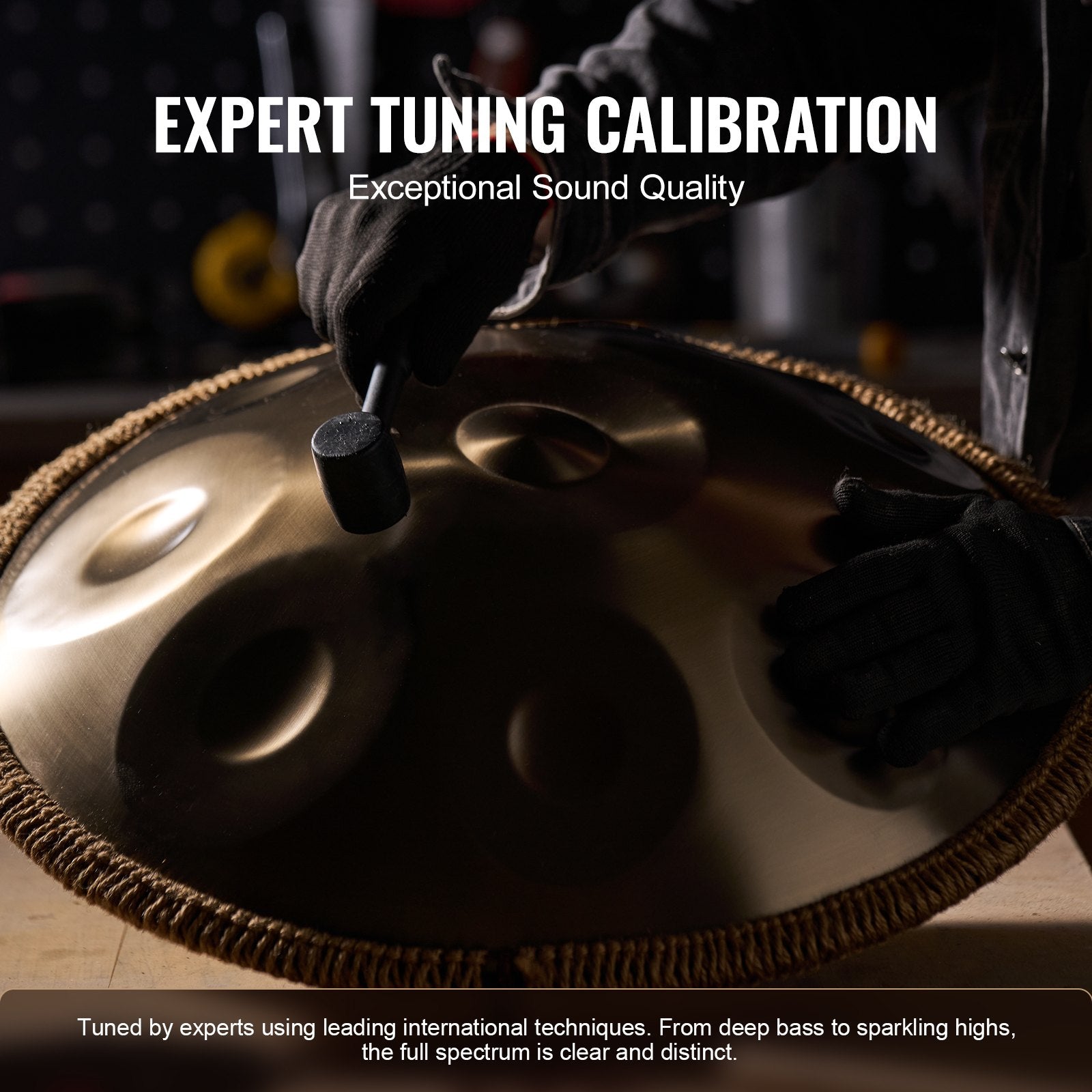 Handpan Drum 22 in 9 Notes D Minor Steel Hand Drum with Mallets for Adult V952-SDG22INCH9YDCVIEZV0