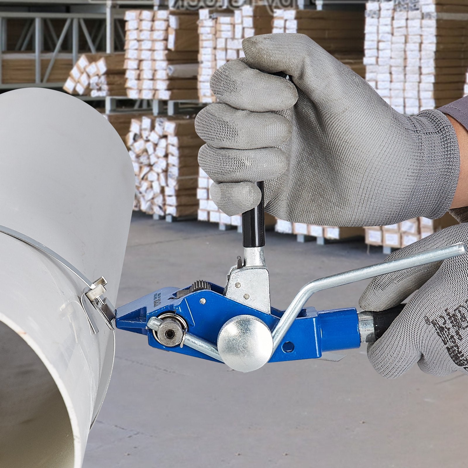 Banding Strapping Kit with Strapping Tensioner Tool, 30 m Length 304 Stainless Steel Banding, 100 Metal V952-SDGDDBJ30M10QCXLZV0