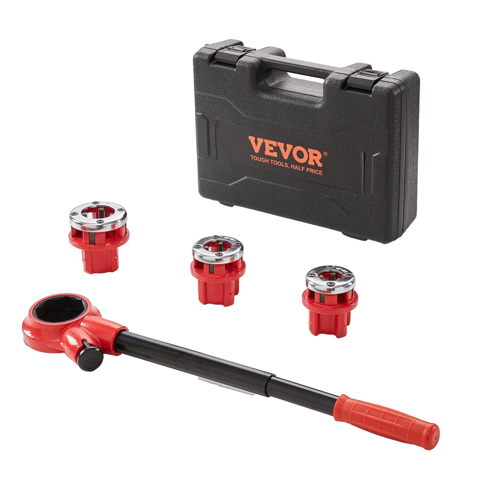 Ratchet Pipe Threader Kit, 1/2" NPT, 3/4" NPT, 1" NPT Manual Ratcheting Pipe Threader, Portable Pipe V952-SDGLWQJ312341FZW2V0