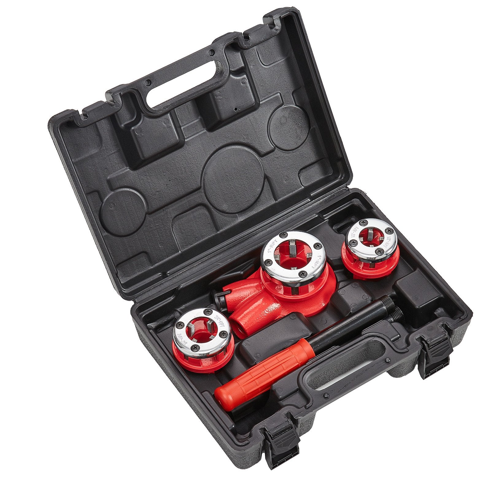Ratchet Pipe Threader Kit, 1/2" NPT, 3/4" NPT, 1" NPT Manual Ratcheting Pipe Threader, Portable Pipe V952-SDGLWQJ312341FZW2V0