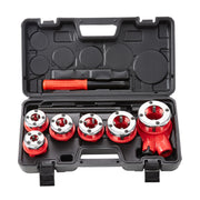 Ratchet Pipe Threader Kit, 1/4" NPT - 1-1/4" NPT Manual Ratcheting Pipe Threader, Portable Pipe Threading V952-SDGLWQJG614381V21V0