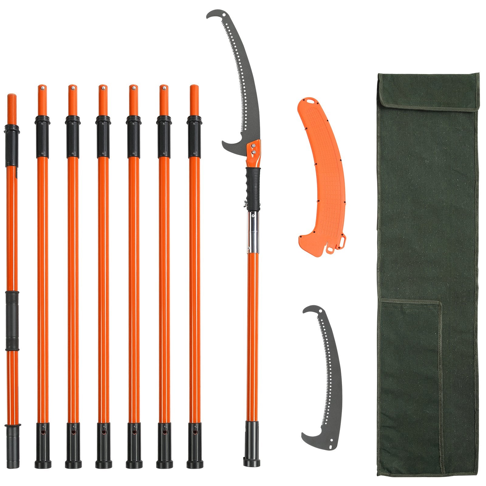 Manual Pole Saw, 2.24 m-8.24 m Extendable Tree Pruner, Sharp Steel Blade High Branches Trimming, Manual V952-SDGZJBXZZK8M8DKWOV0