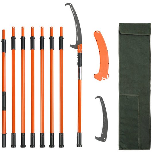 Manual Pole Saw, 2.24 m-8.24 m Extendable Tree Pruner, Sharp Steel Blade High Branches Trimming, Manual V952-SDGZJBXZZK8M8DKWOV0