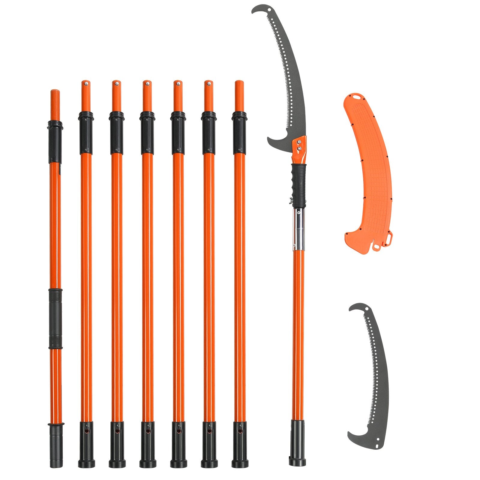 Manual Pole Saw, 2.24 m-8.24 m Extendable Tree Pruner, Sharp Steel Blade High Branches Trimming, Manual V952-SDGZJBXZZK8M8DKWOV0