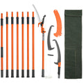 Manual Pole Saw, 2.24 m-8.24 m Extendable Tree Pruner, Sharp Steel Blade and Scissors High Branches Trimming, V952-SDGZJBXZZK8M8K9PGV0