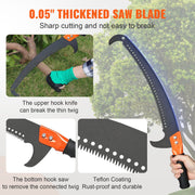 Manual Pole Saw, 2.24 m-8.24 m Extendable Tree Pruner, Sharp Steel Blade and Scissors High Branches Trimming, V952-SDGZJBXZZK8M8K9PGV0