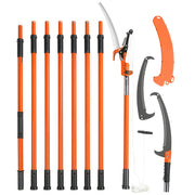 Manual Pole Saw, 2.24 m-8.24 m Extendable Tree Pruner, Sharp Steel Blade and Scissors High Branches Trimming, V952-SDGZJBXZZK8M8K9PGV0