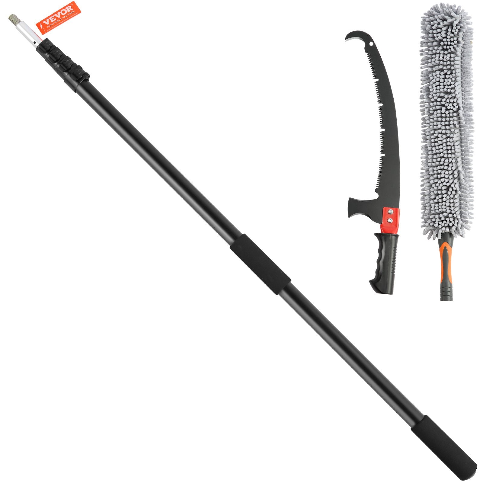 Manual Pole Saw Extendable Tree Pruner 1.5 m-6.1 m Aluminum Alloy Pole V952-SDGZJLHJSS6M55FPJV0
