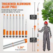 Manual Pole Saw Extendable Tree Pruner 1.4 m-3 m Aluminum Alloy Pole V952-SDGZJLHJZZ3M7QUFHV0