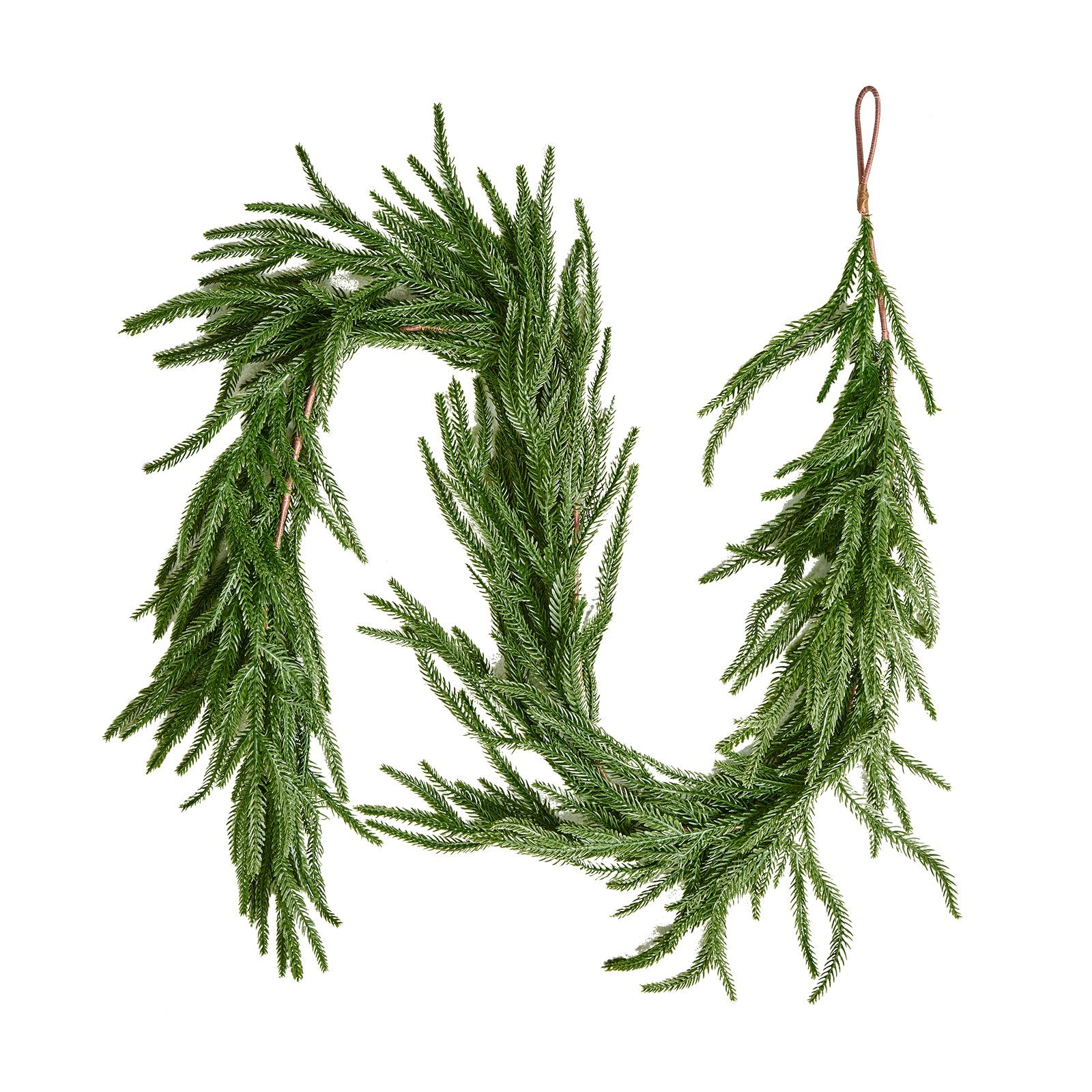 Christmas Garland, 1524 mm Realistic Norfolk Pine Garland, Evergreen Real Touch Artificial Faux Greenery V952-SDHDNFKS5FTBWIRUJ001V0