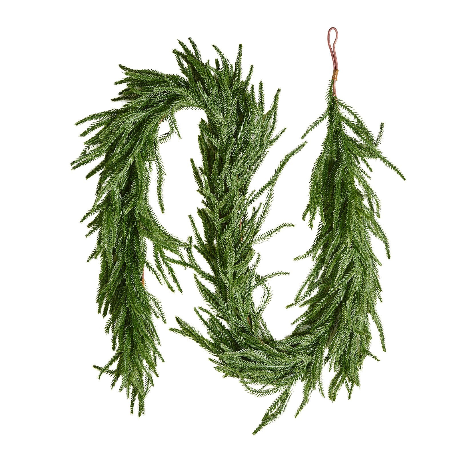 Christmas Garland, 1828 mm Realistic Norfolk Pine Garland, Evergreen Real Touch Artificial Faux Greenery V952-SDHDNFKS6FTB672U6001V0