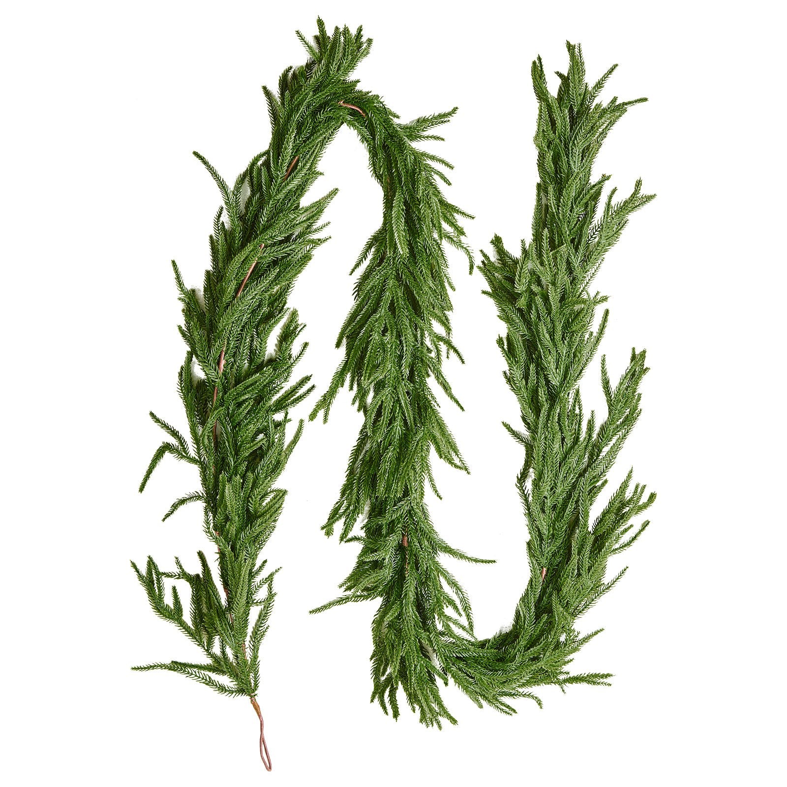 Christmas Garland, 2750 mm Realistic Norfolk Pine Garland, Evergreen Real Touch Artificial Faux Greenery V952-SDHDNFKS9FTB7B87R001V0