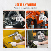 Pistol Grip Grease Gun, 3500 PSI, 4 OZ / 120 CC Capacity Heavy Duty Professional Grease Gun, with 11.65 Inch V952-SDHYQSQSW12INN429V0