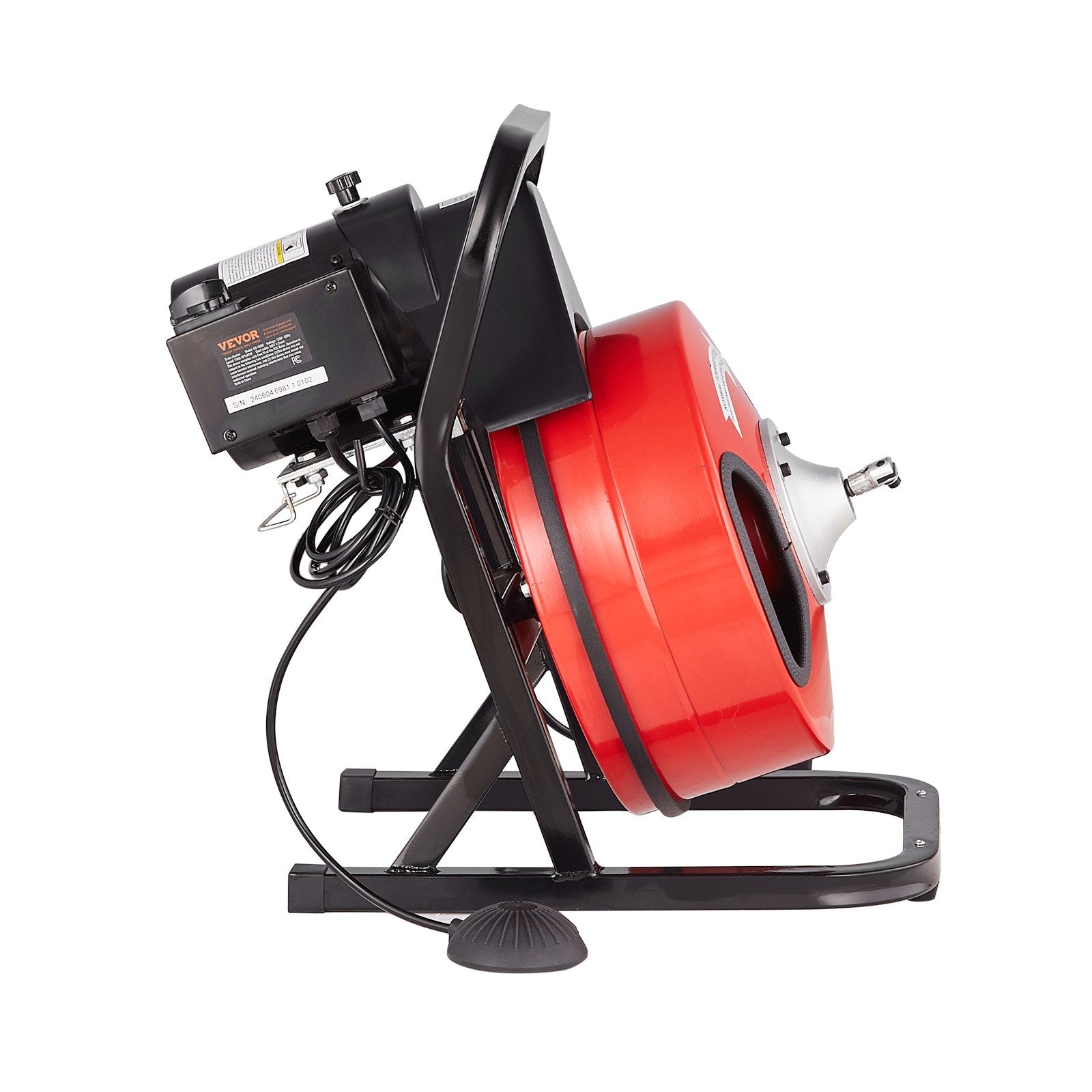 Drain Cleaner Machine 50FT x 1/2Inch Manual Feed Snake Auger with 4 Cutter V952-SDJJKLSGDSTJA6DFTV3