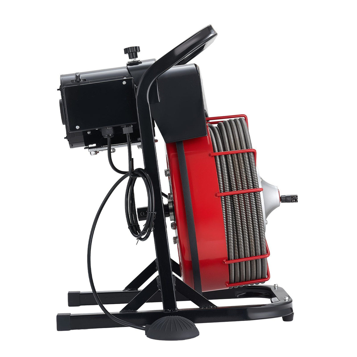Drain Cleaner Machine 23m x 13mm, Sewer Snake Auger Manual Feed with 4 Cutters & Air-activated Foot Switch V952-SDJJKLSGDSTJGDO6A002V3