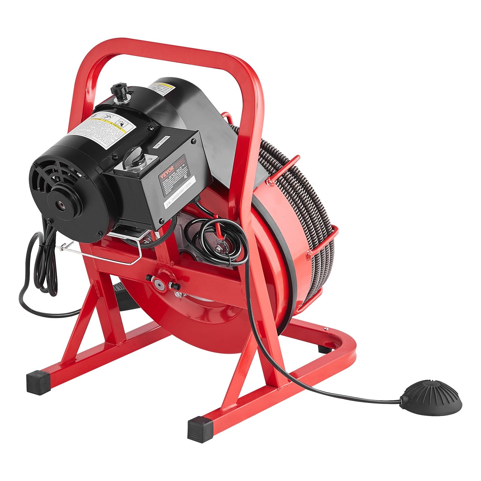 Drain Cleaner Machine Drain Auger 75FT x 1/2 Inch Manual Feed & 4 Cutters V952-SDJJKLSGDSTJGDO6AV3