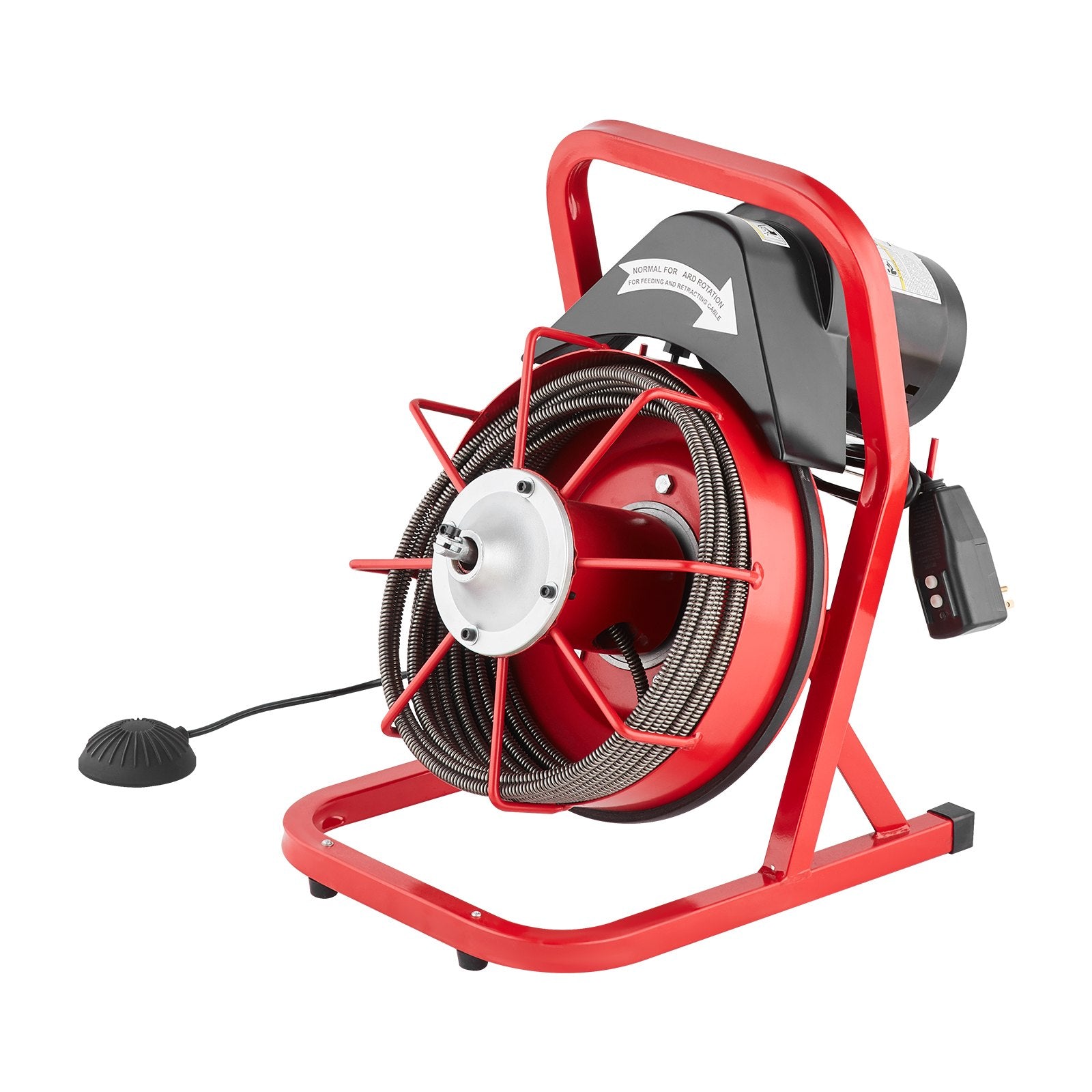 Drain Cleaner Machine Drain Auger 50FT x 3/8 Inch Manual Feed & 4 Cutters V952-SDJJKLSGDSTJVQGHEV3