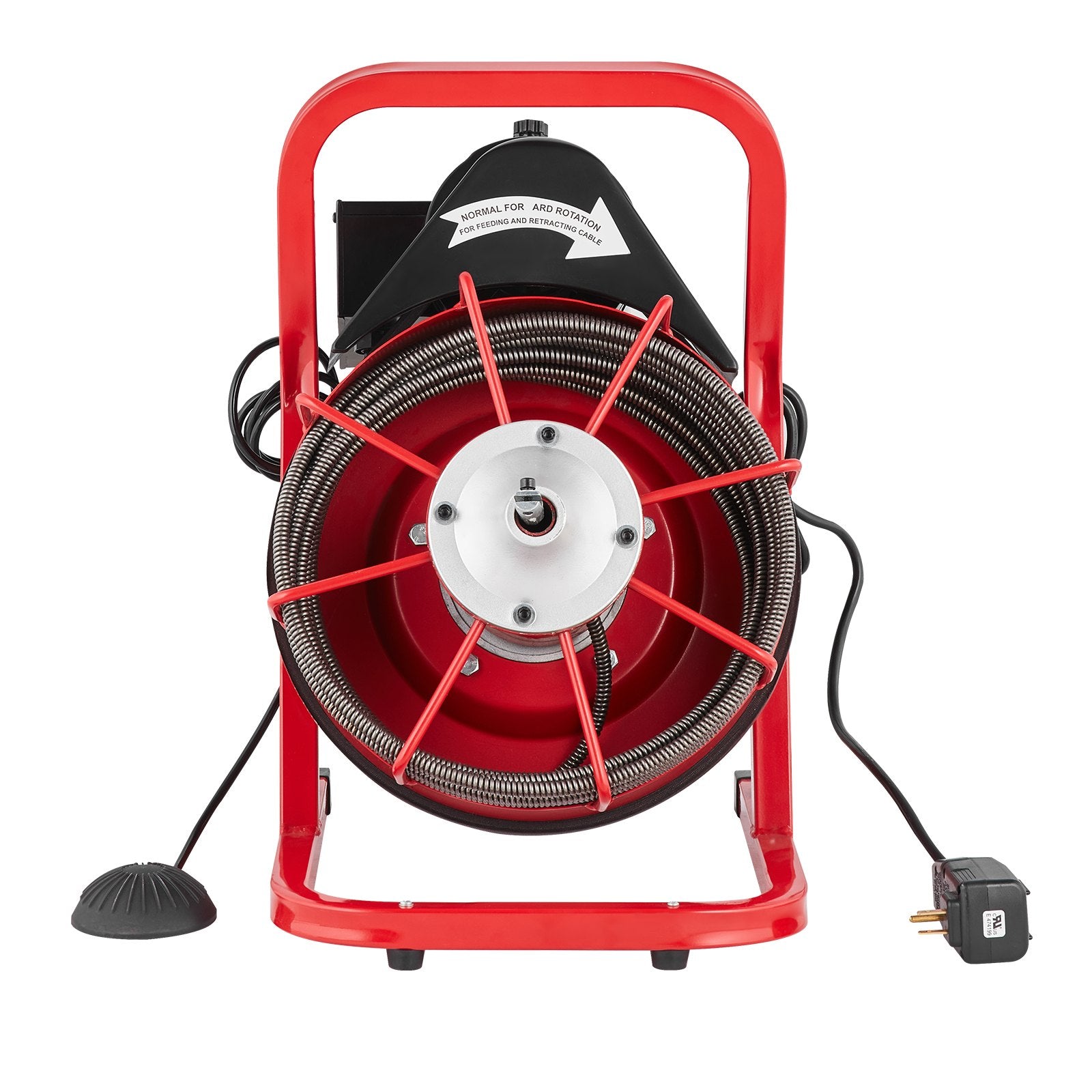 Drain Cleaner Machine Drain Auger 50FT x 3/8 Inch Manual Feed & 4 Cutters V952-SDJJKLSGDSTJVQGHEV3