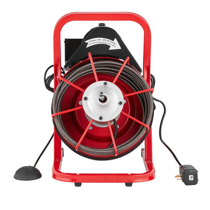 Drain Cleaner Machine Drain Auger 50FT x 3/8 Inch Manual Feed & 4 Cutters V952-SDJJKLSGDSTJVQGHEV3