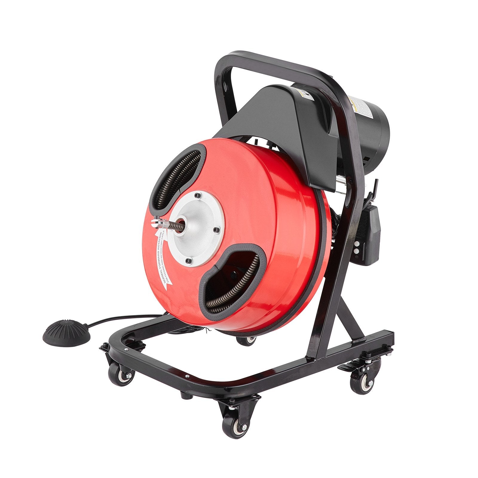 Drain Cleaner Machine 50FT x 1/2 Inch Manual Feed Snake Auger with Wheels V952-SDJJKLSGDSTJWGUIYV3
