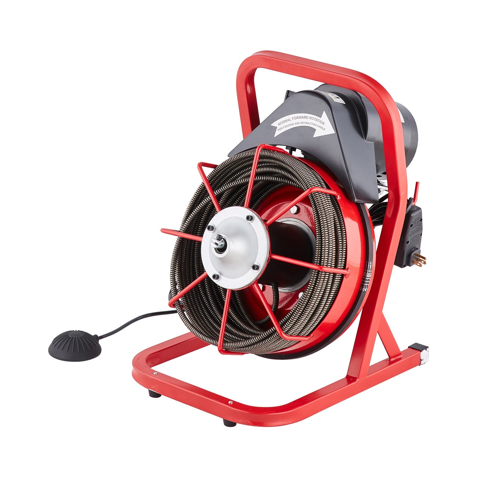 Drain Cleaner Machine Drain Auger 75FT x 3/8 Inch Manual Feed & 4 Cutters V952-SDJJKLSGDSTJXKYV3V3