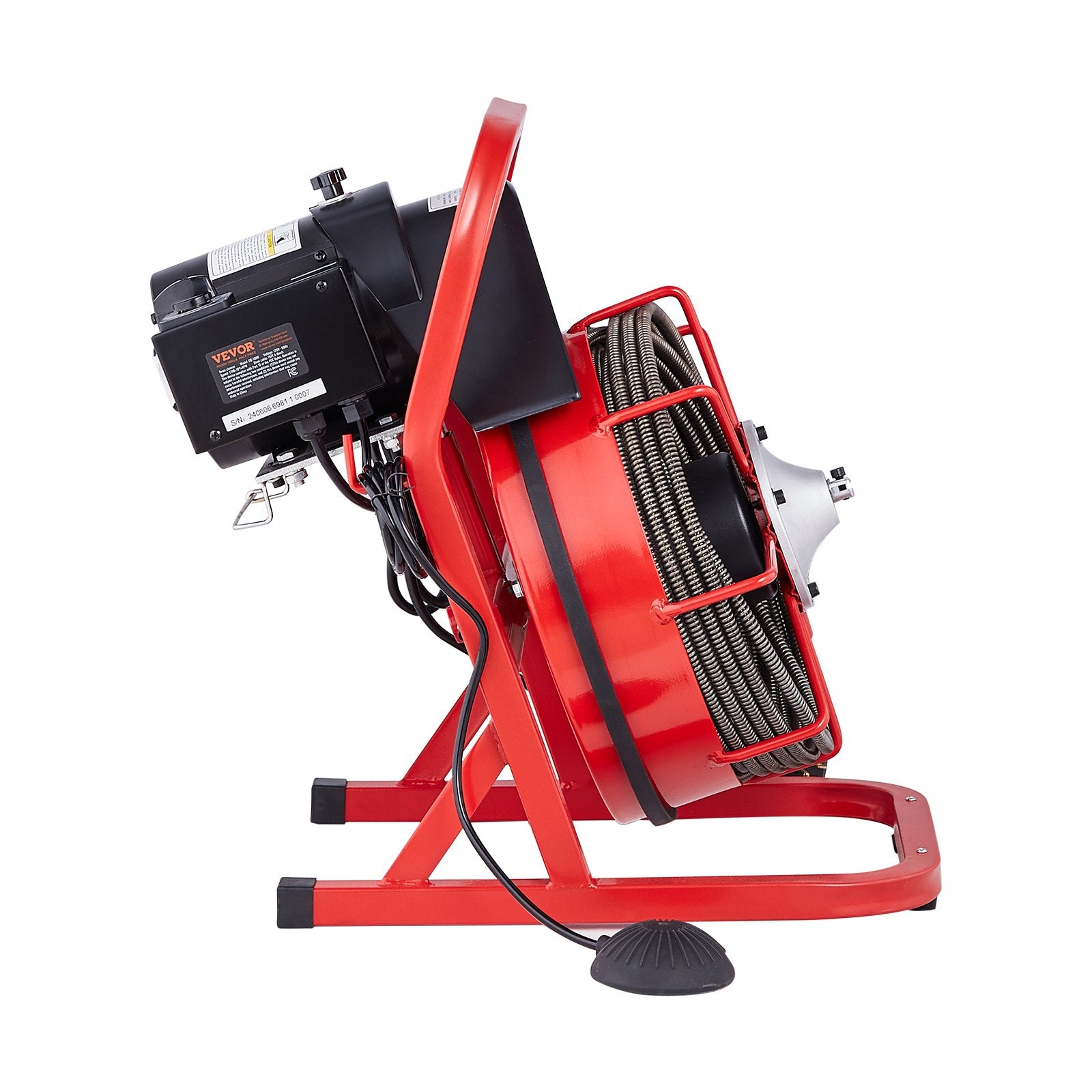 Drain Cleaner Machine Drain Auger 75FT x 3/8 Inch Manual Feed & 4 Cutters V952-SDJJKLSGDSTJXKYV3V3