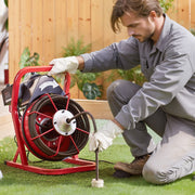 Drain Cleaner Machine Drain Auger 50FT x 1/2 Inch Manual Feed & 4 Cutters V952-SDJJKLSGDSTJZQNLAV3
