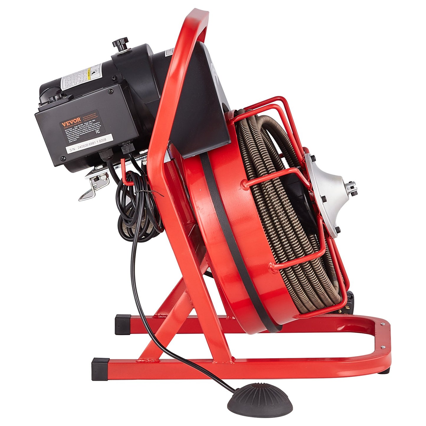 Drain Cleaner Machine Drain Auger 50FT x 1/2 Inch Manual Feed & 4 Cutters V952-SDJJKLSGDSTJZQNLAV3