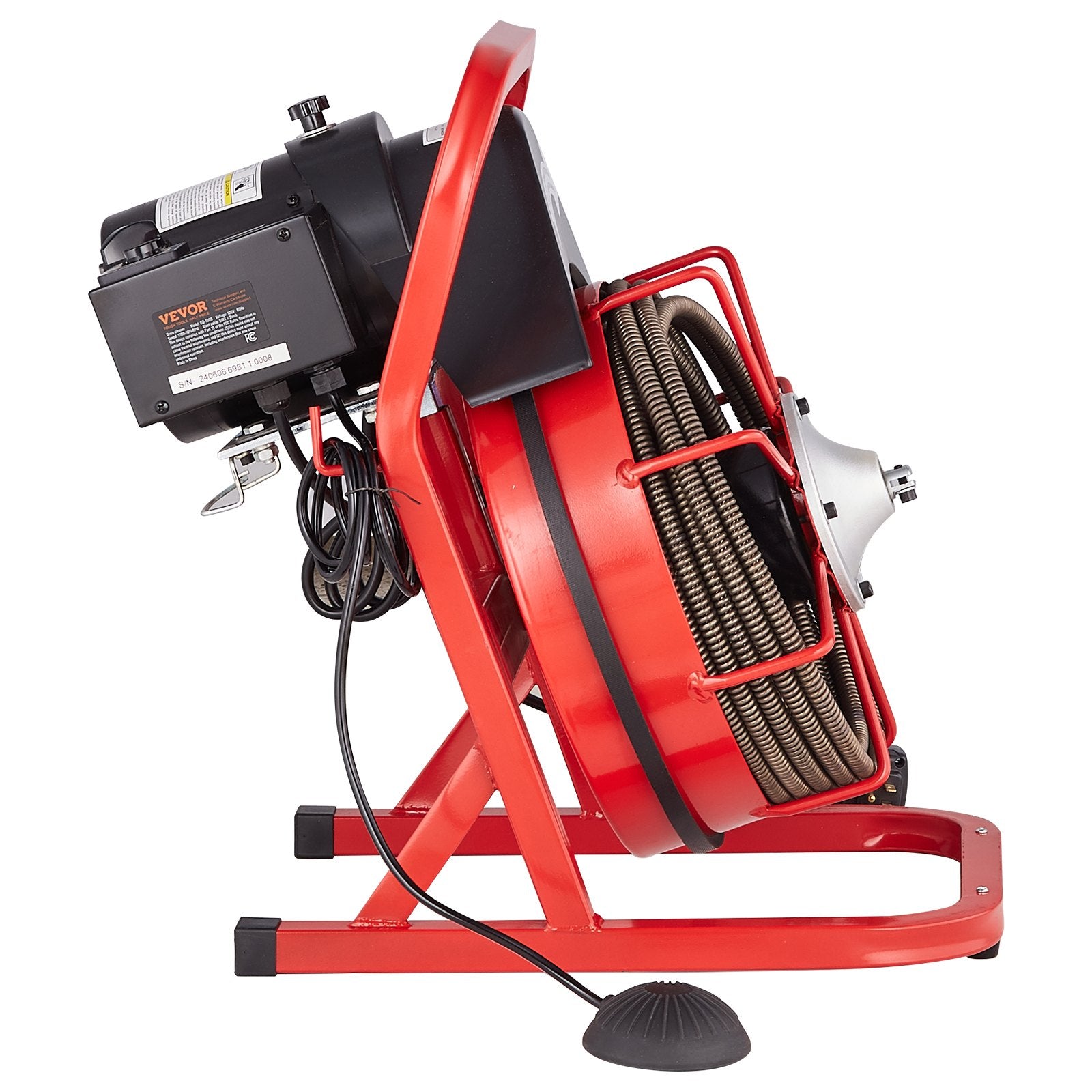 Drain Cleaner Machine Drain Auger 50FT x 1/2 Inch Manual Feed & 4 Cutters V952-SDJJKLSGDSTJZQNLAV3