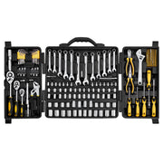 207-Piece Mechanics Tool Set 1/4" 3/8" 1/2" Drive Sockets SAE and Metric V952-SDJXGJTZ14384PX0VV0