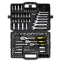 121-Piece Mechanics Tool Set 1/4" 3/8" 1/2" Drive Sockets SAE and Metric V952-SDJXGJTZ1438OZV5AV0