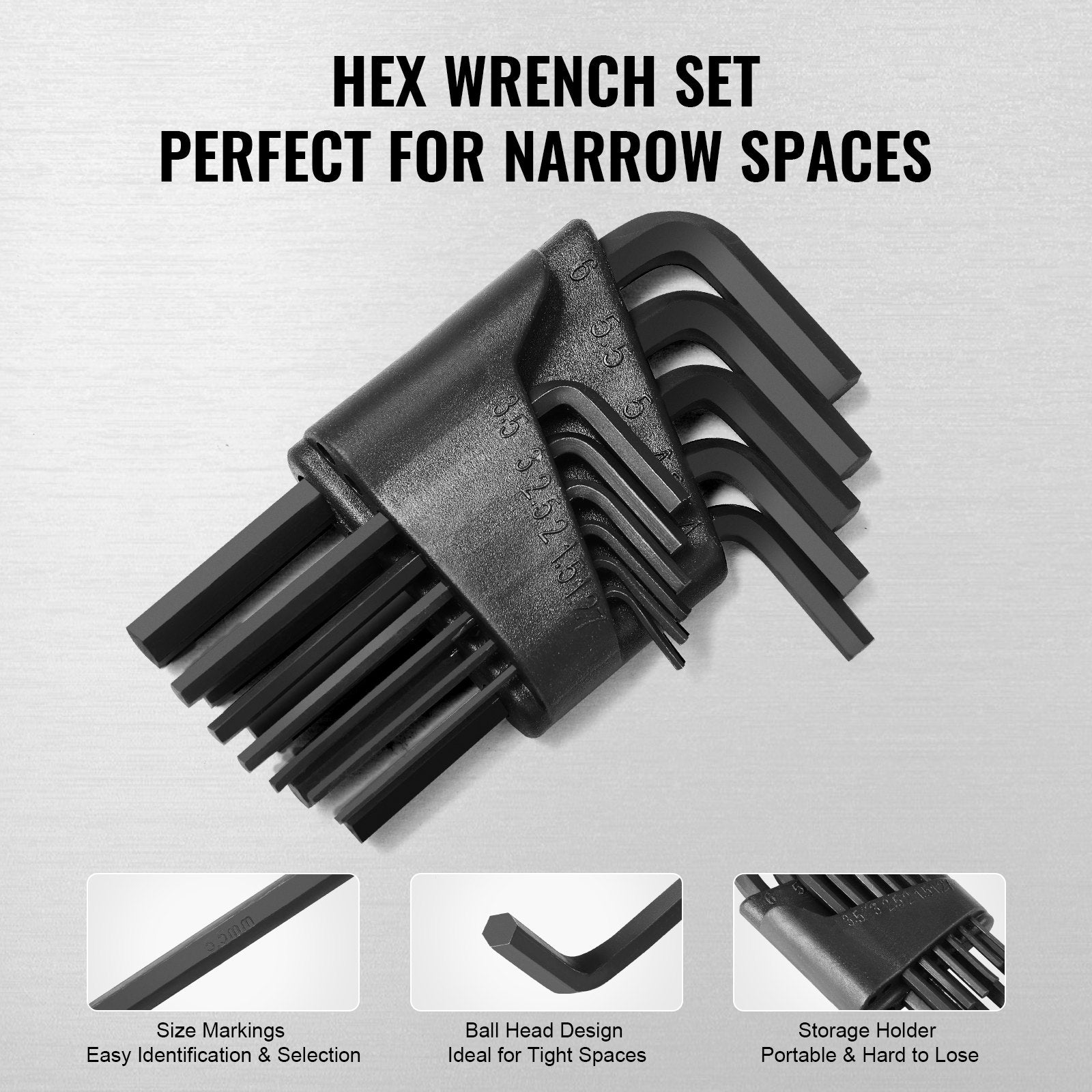 121-Piece Mechanics Tool Set 1/4" 3/8" 1/2" Drive Sockets SAE and Metric V952-SDJXGJTZ1438OZV5AV0