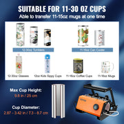 Mug Heat Press Tumbler Heat Press Machine Sublimation Printing 11-30oz Cup V952-SDKBJ600W30OZ607EV3