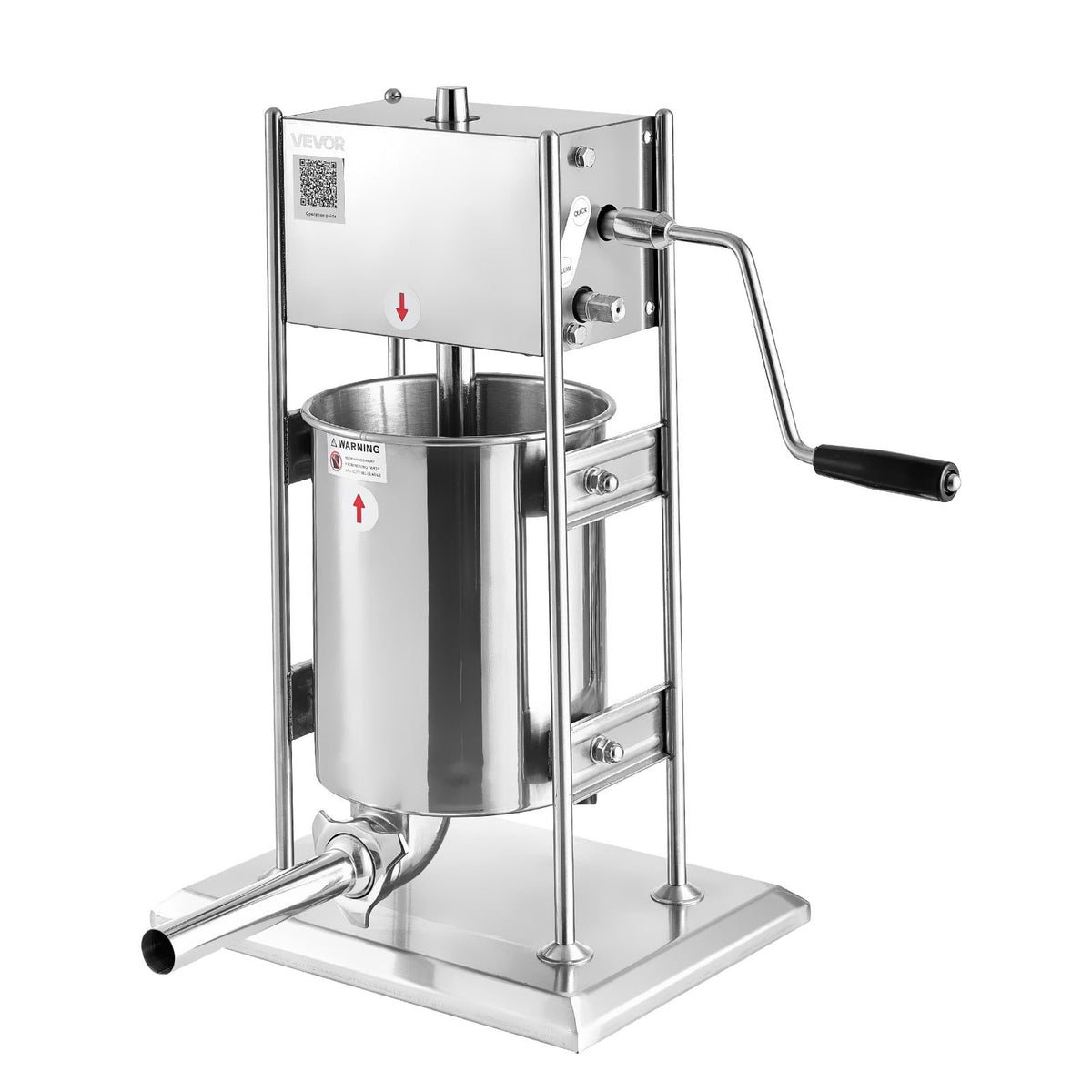 Manual Sausage Stuffer, 22 LBS / 10 L Vertical Meat Stuffer, Dual-Speed Sausage Casing Meat Filling Machine, V952-SDKGCJLS10L06EIN0001V0
