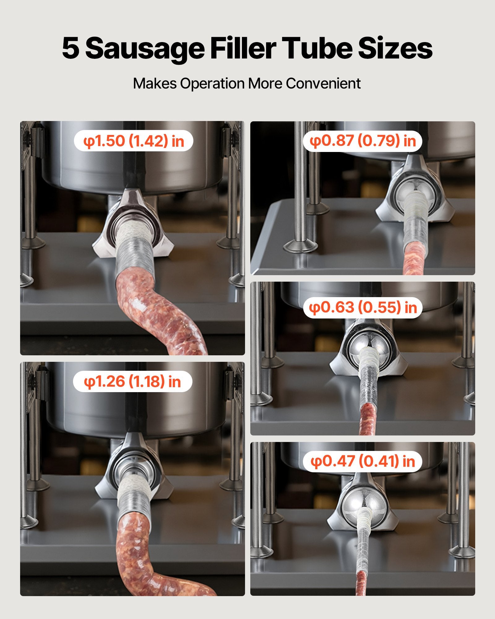 Manual Sausage Stuffer, 22 LBS / 10 L Vertical Meat Stuffer, Dual-Speed Sausage Casing Meat Filling Machine, V952-SDKGCJLS10L06EIN0001V0