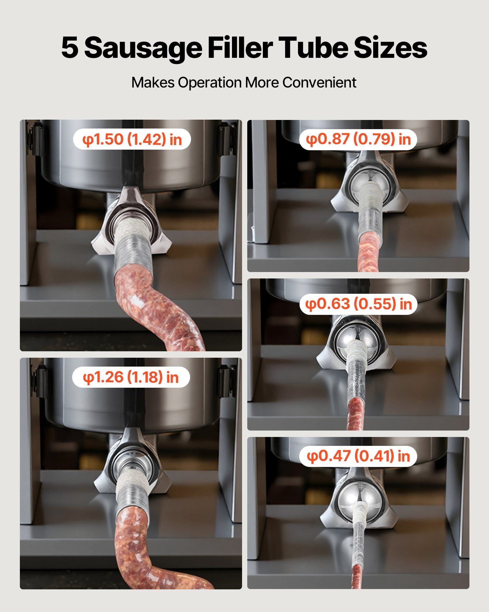 Manual Sausage Stuffer, 11 LBS / 5 L Vertical Meat Stuffer, Dual-Speed Sausage Casing Meat Filling Machine, V952-SDKGCJLS5L00GQ3T6001V0