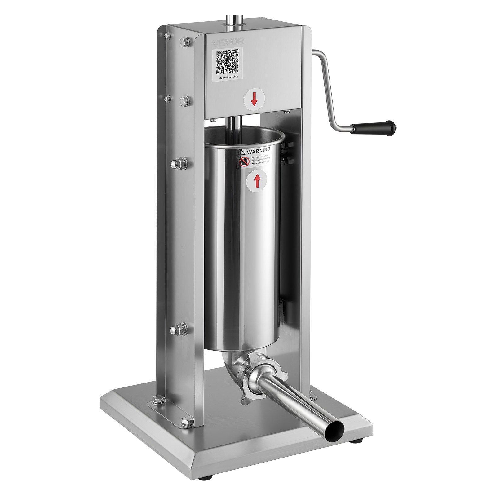 Manual Sausage Stuffer, 11 LBS / 5 L Vertical Meat Stuffer, Dual-Speed Sausage Casing Meat Filling Machine, V952-SDKGCJLS5L00GQ3T6001V0