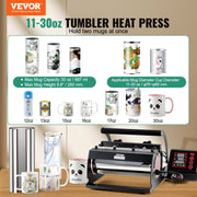 Tumbler Heat Press Machine 11-30oz Mug Press Sublimation Tumblers Black V952-SDKKBJAYAJCXRKZW2V3