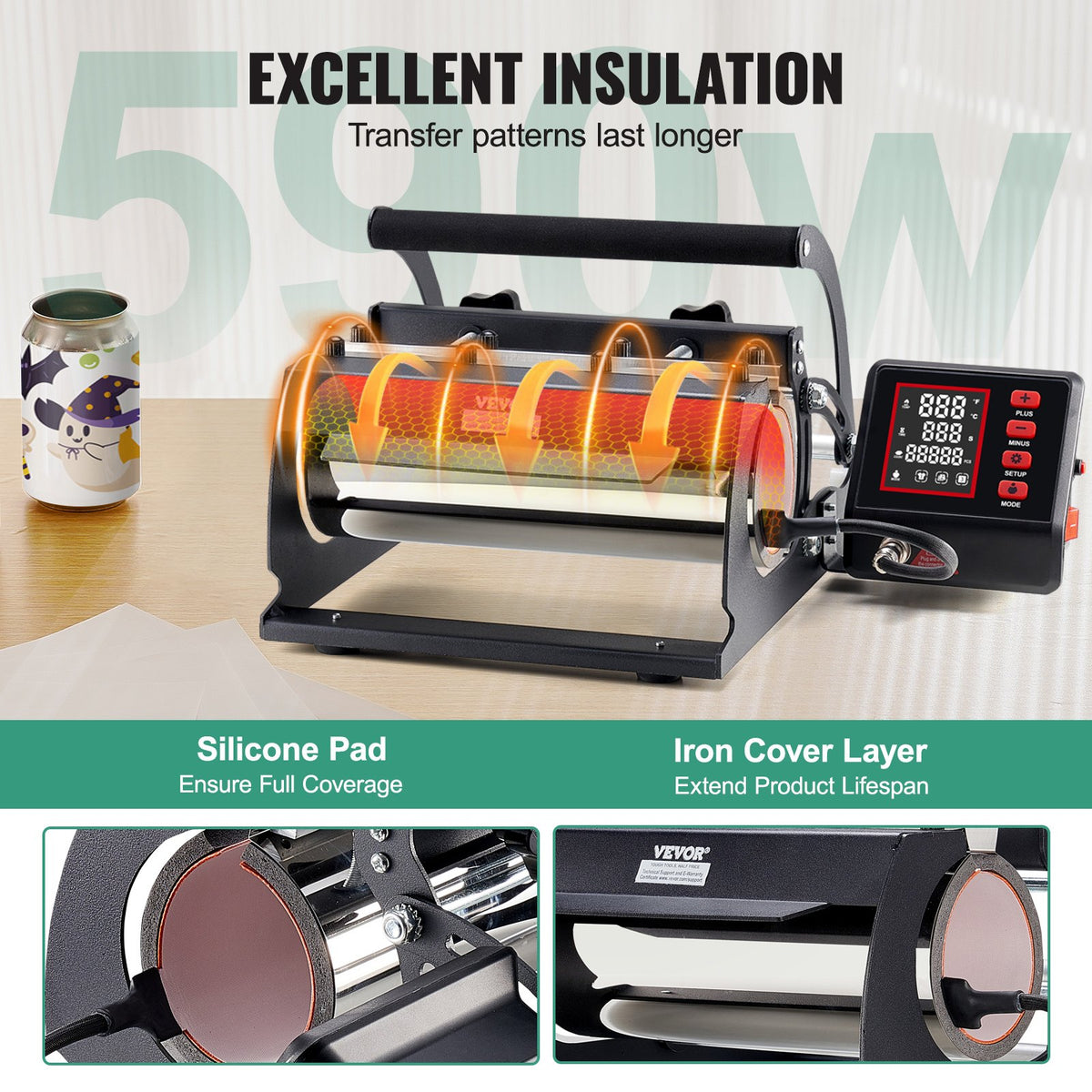 Tumbler Heat Press Machine 11-30oz Mug Press Sublimation Tumblers Black V952-SDKKBJAYAJCXRKZW2V3