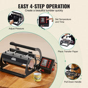 Tumbler Heat Press Machine 11-30oz Mug Press Sublimation Tumblers Black V952-SDKKBJAYAJCXRKZW2V3