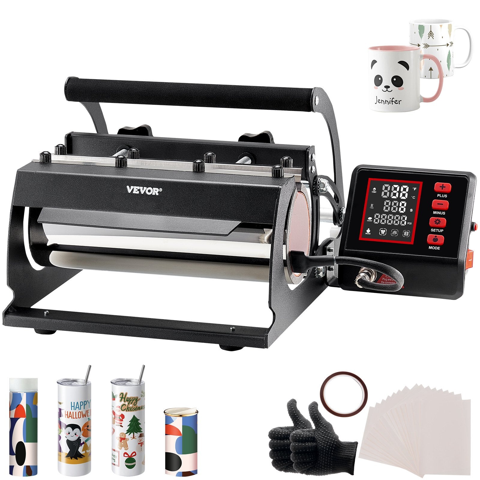 Tumbler Heat Press Machine 11-30oz Mug Press Sublimation Tumblers Black V952-SDKKBJAYAJCXRKZW2V3
