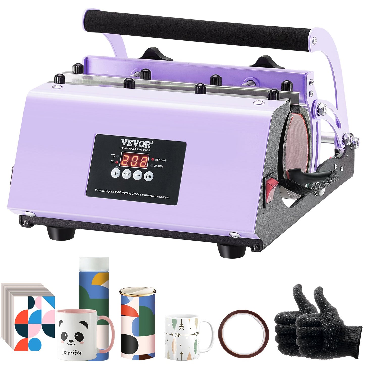 Tumbler Heat Press Machine 11-30oz Mug Press Sublimation Tumblers Purple V952-SDKKBJAYAJXSJTX79V3