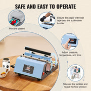 Tumbler Heat Press Machine 11-30oz Mug Press Sublimation Tumblers Blue V952-SDKKBJAYAJXSOV6POV3