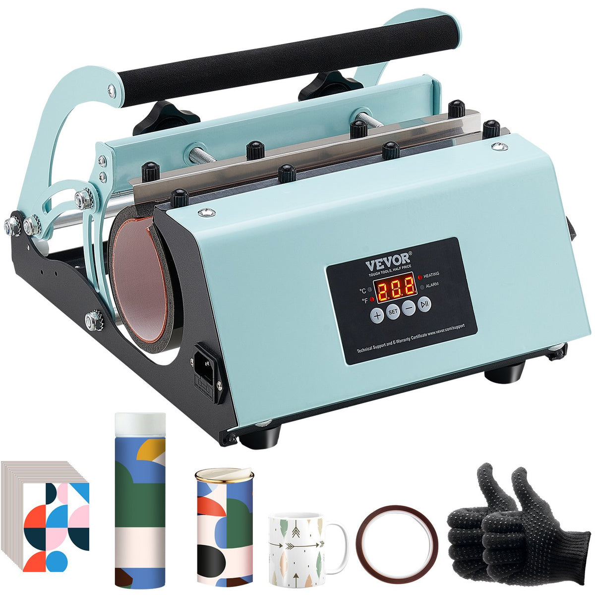Tumbler Heat Press Machine 11-30oz Mug Press Sublimation Tumblers Green V952-SDKKBJAYAJXSU9GD9V3