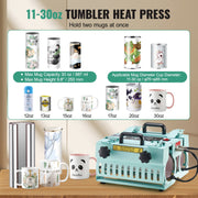 Tumbler Heat Press Machine 2 Station Heaters 11-30oz Mug Press Sublimation V952-SDKKBJSGWAJXGBFN0V3
