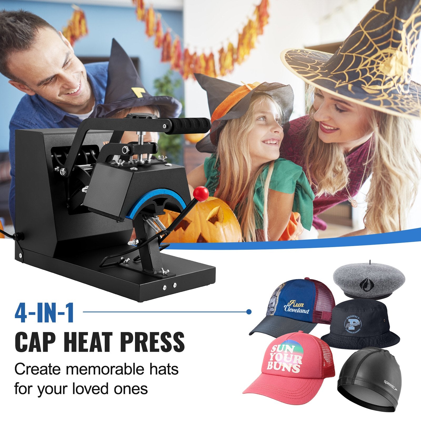 Hat Heat Press Cap Heat Press Machine 4 Heating Pads Sublimation Transfer V952-SDKMJHSY85441L0XUV3