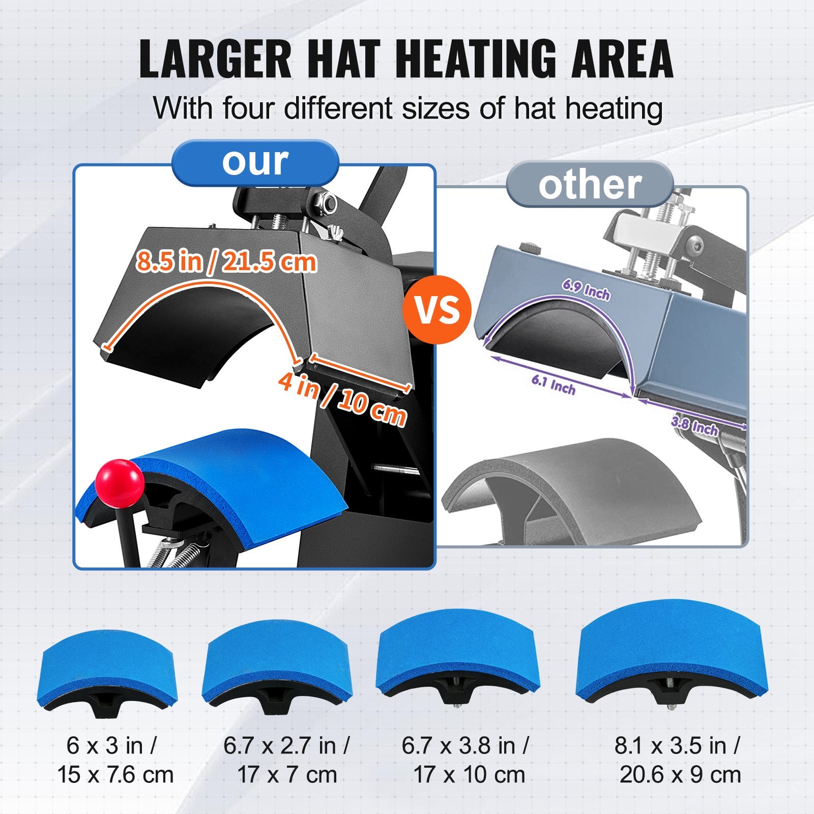 Hat Heat Press Cap Heat Press Machine 4 Heating Pads Sublimation Transfer V952-SDKMJHSY85441L0XUV3