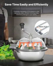 Bud Leaf Bowl Trimmer, 335 mm Manual Bud Trimmer, with Sharp Stainless Steel Blades, Visual Cutting, Wet & V952-SDKSCJ13YCSDM3MZQ001V0