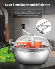 Bud Leaf Bowl Trimmer, 490 mm Manual Bud Trimmer, with Sharp Stainless Steel Blades, Visual Cutting, Wet & V952-SDKSCJ19YCSDLYB2M001V0